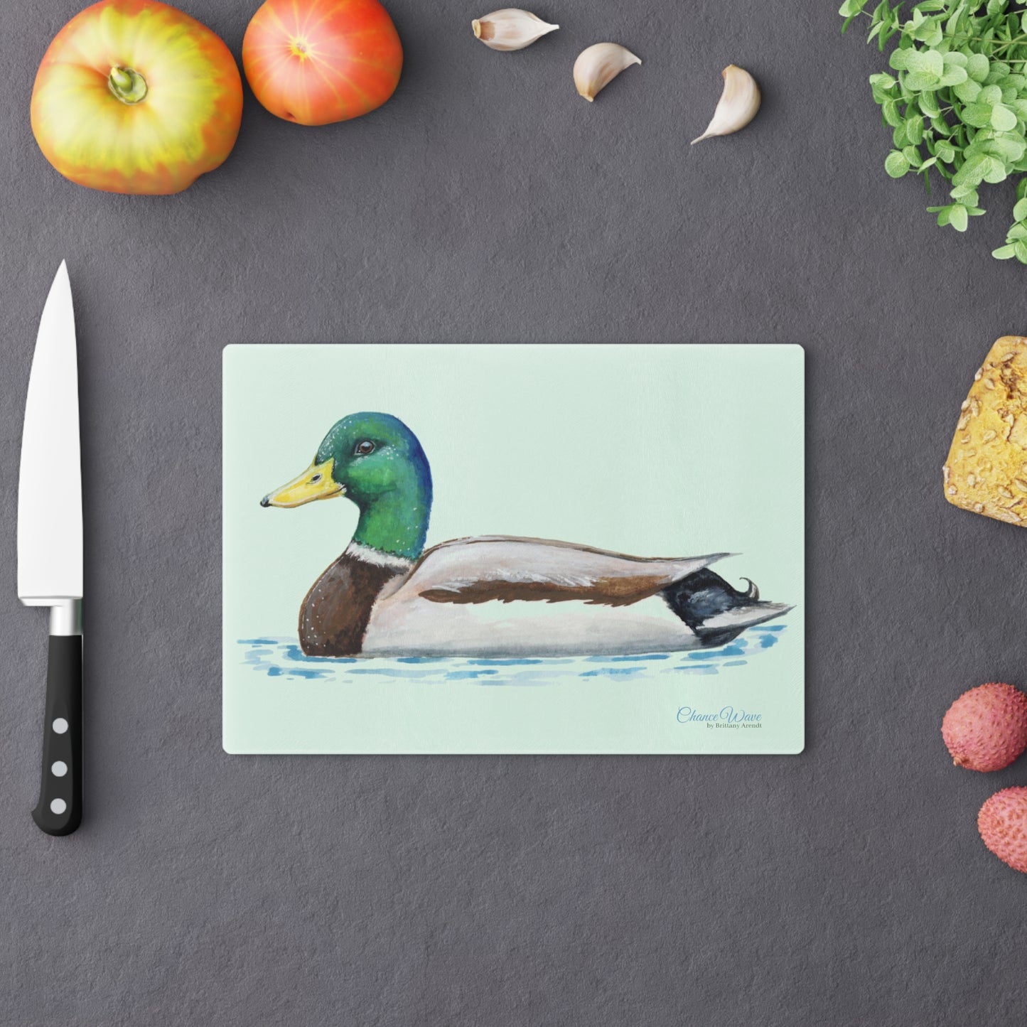 Mallard Tempered Glass Cutting Board