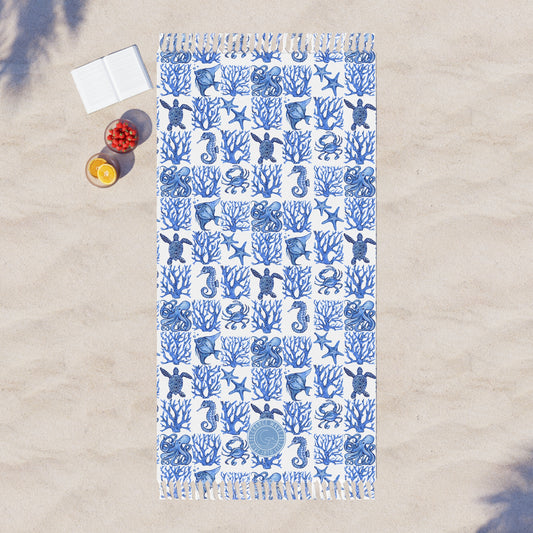 Ocean Pattern Boho Beach Cloth
