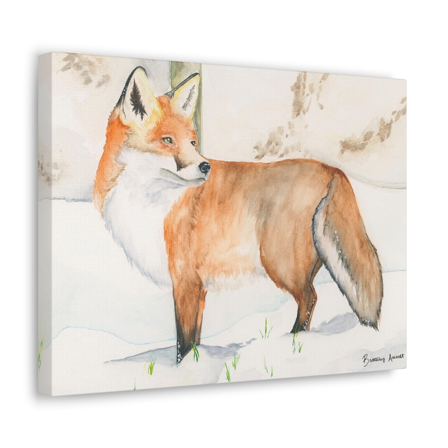 Fox Print Canvas Gallery Wrap