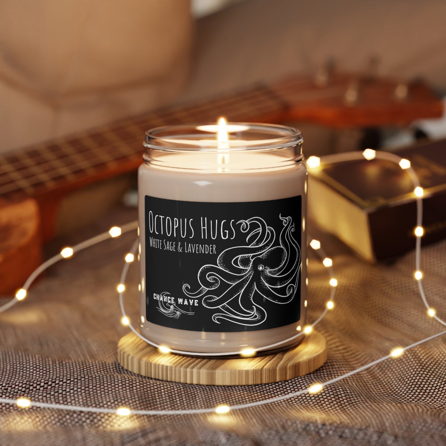 Octopus Hugs Sage & Lavender Soy Candle, 9oz