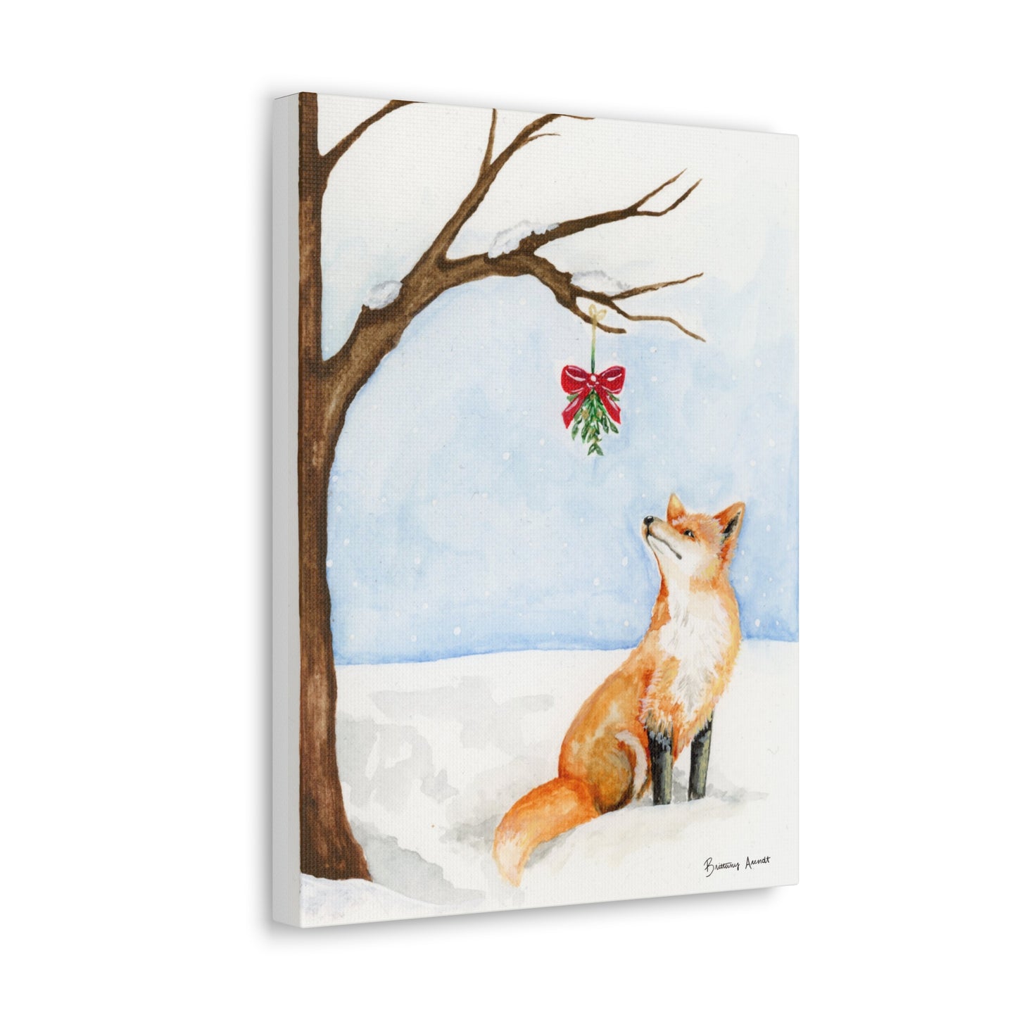 Winter Fox Canvas Gallery Wrap