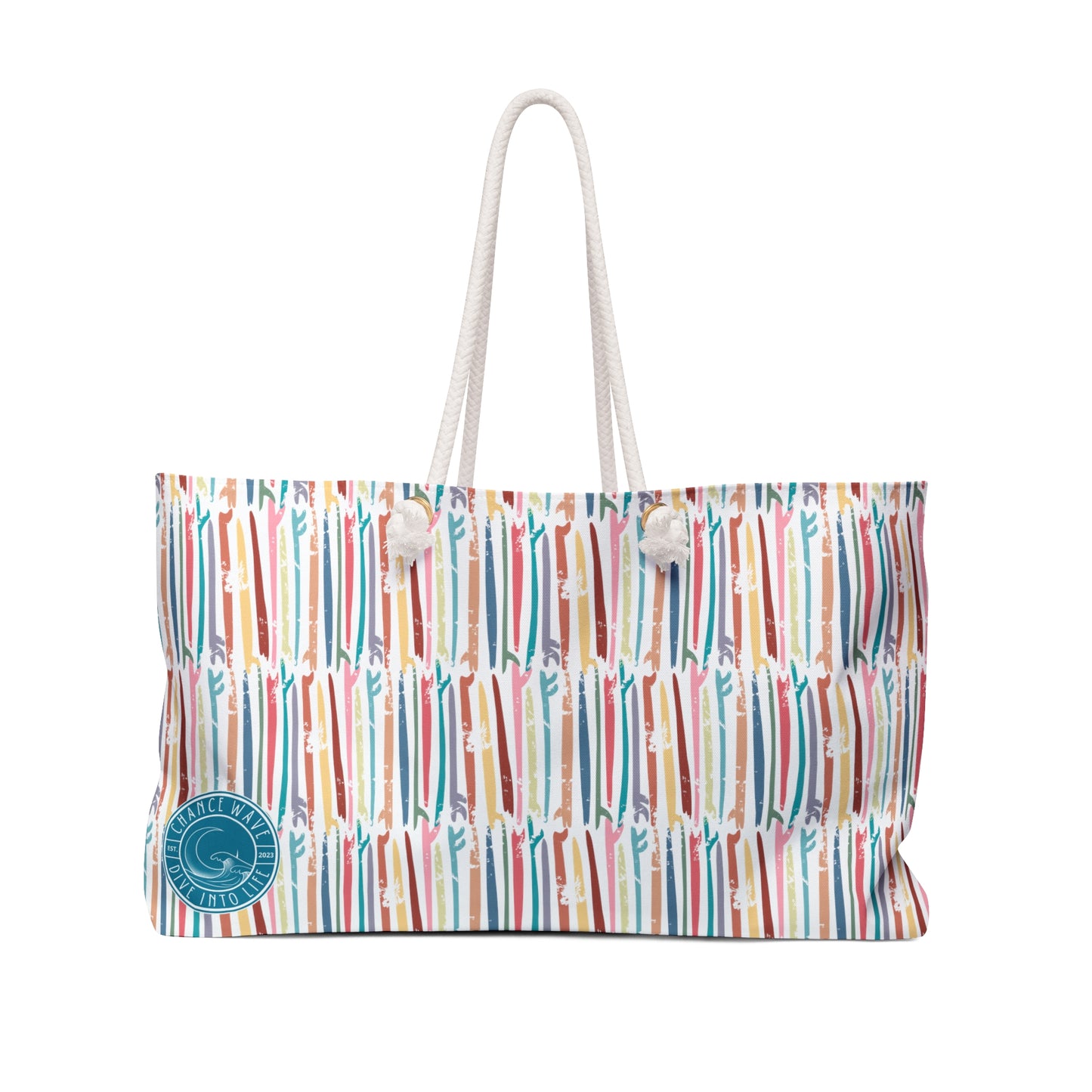 Surf Pattern Weekender Bag