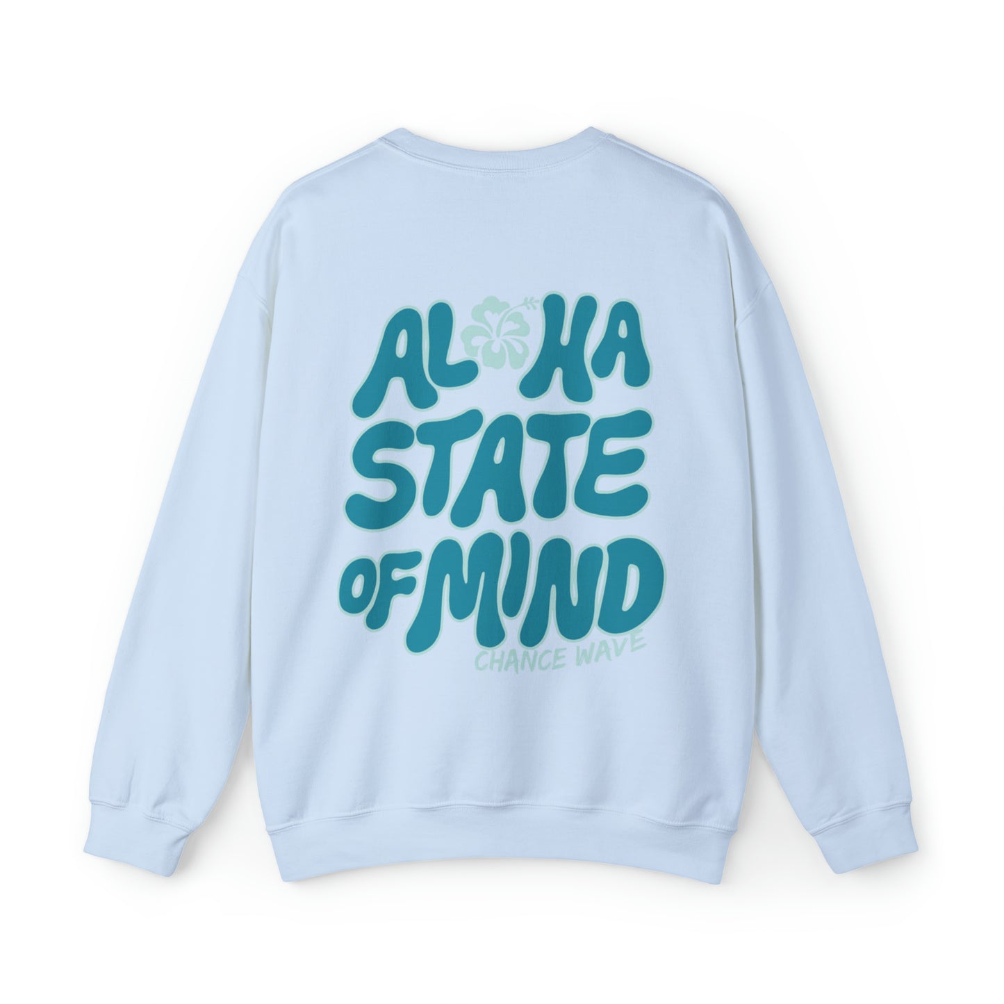 Blue Aloha Crewneck