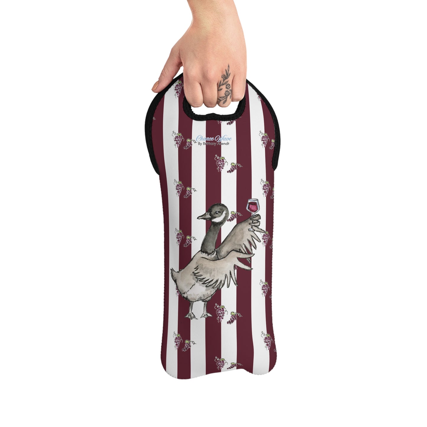 Goose Party Animal Wine Tote Bag