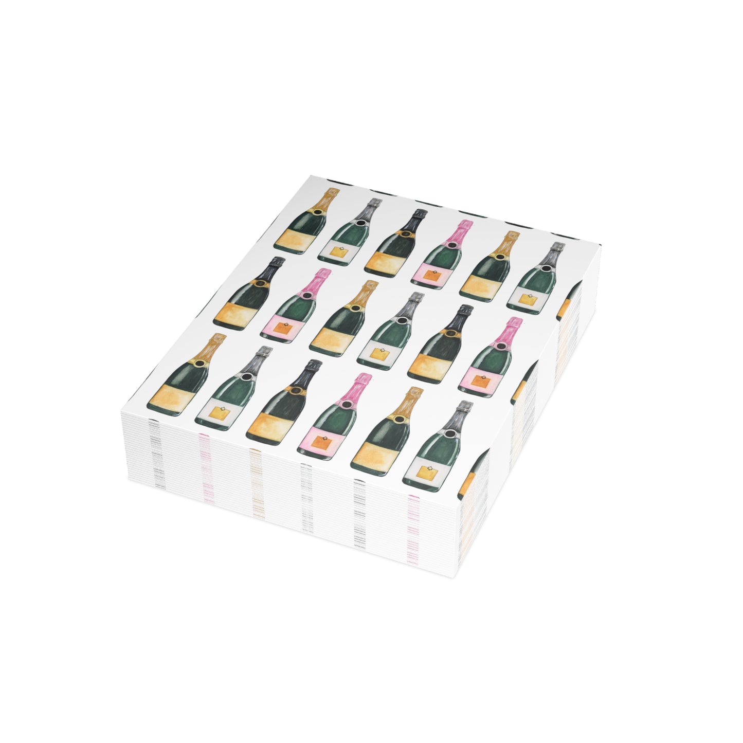 Champagne Pattern Greeting Cards (10 and 30pcs)