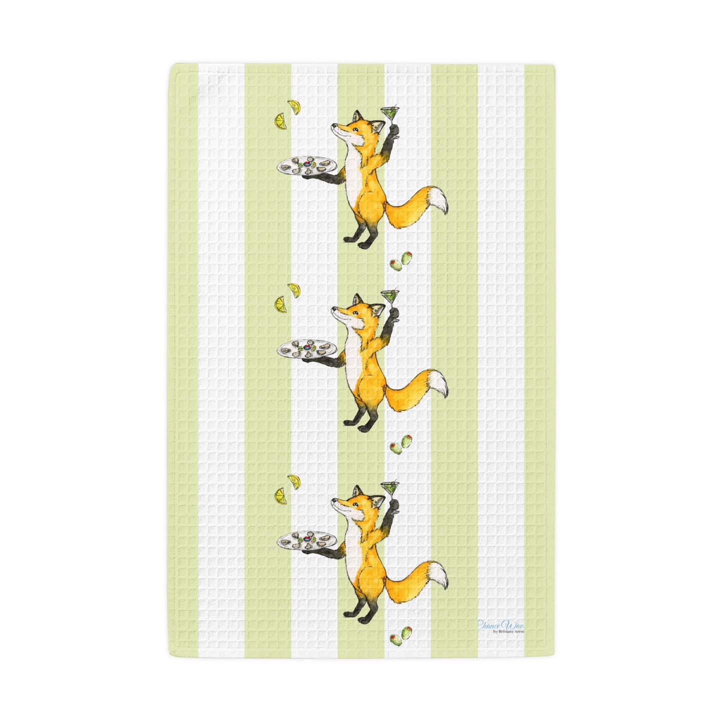 Party Animal Waffle Weave Kitchen Hand Towel
