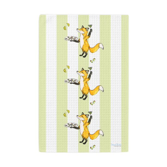 Party Animal Waffle Weave Kitchen Hand Towel
