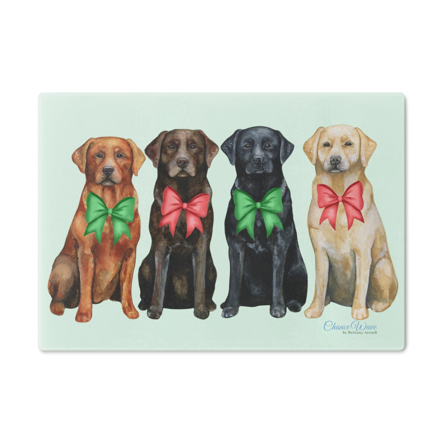 Festive Labs Tempered Glass Cutting Board