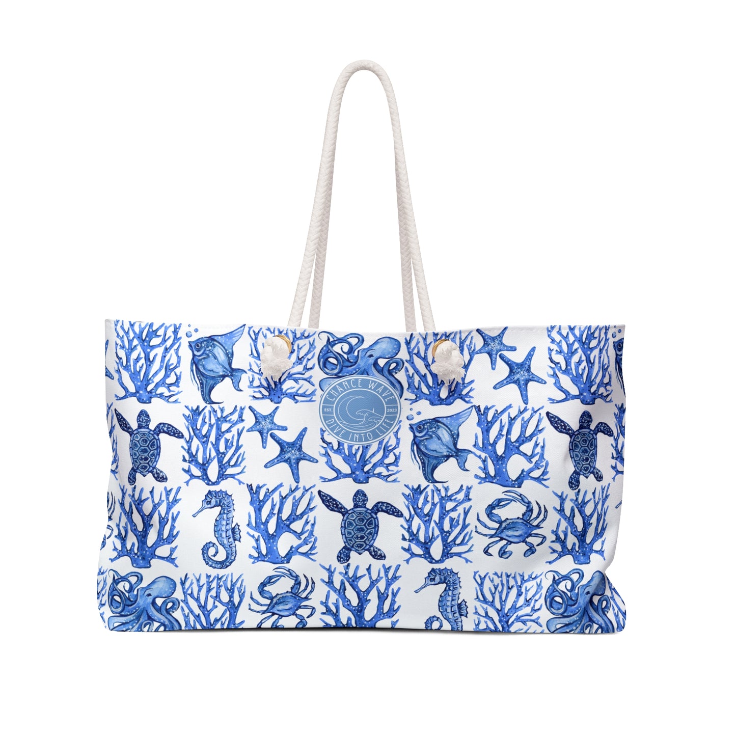 Ocean Pattern Weekender Bag