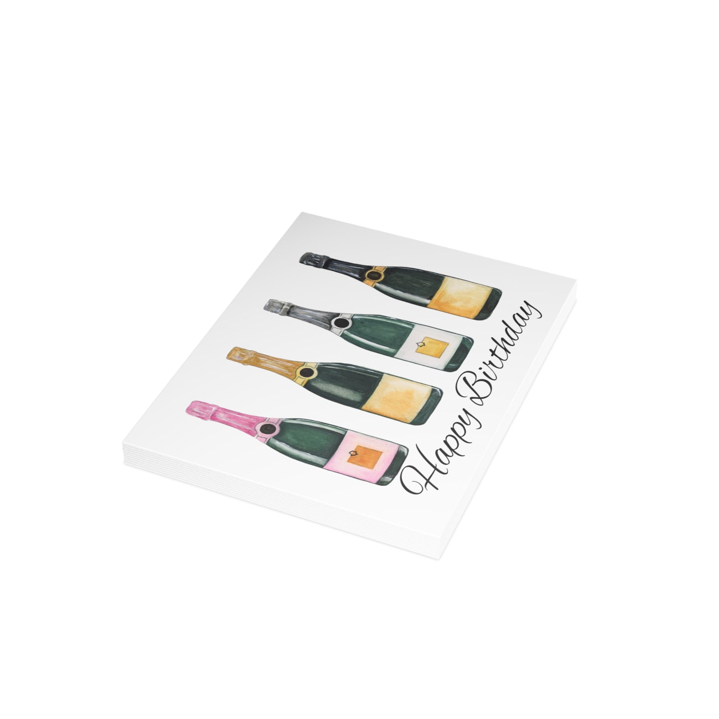 Champagne Birthday Cards (10 and 30pcs)