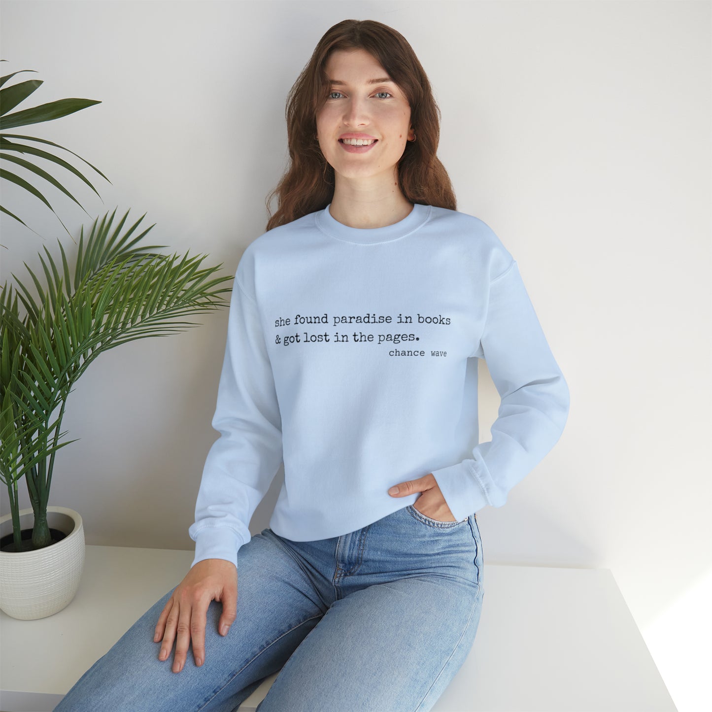 Paradise in Books Crewneck