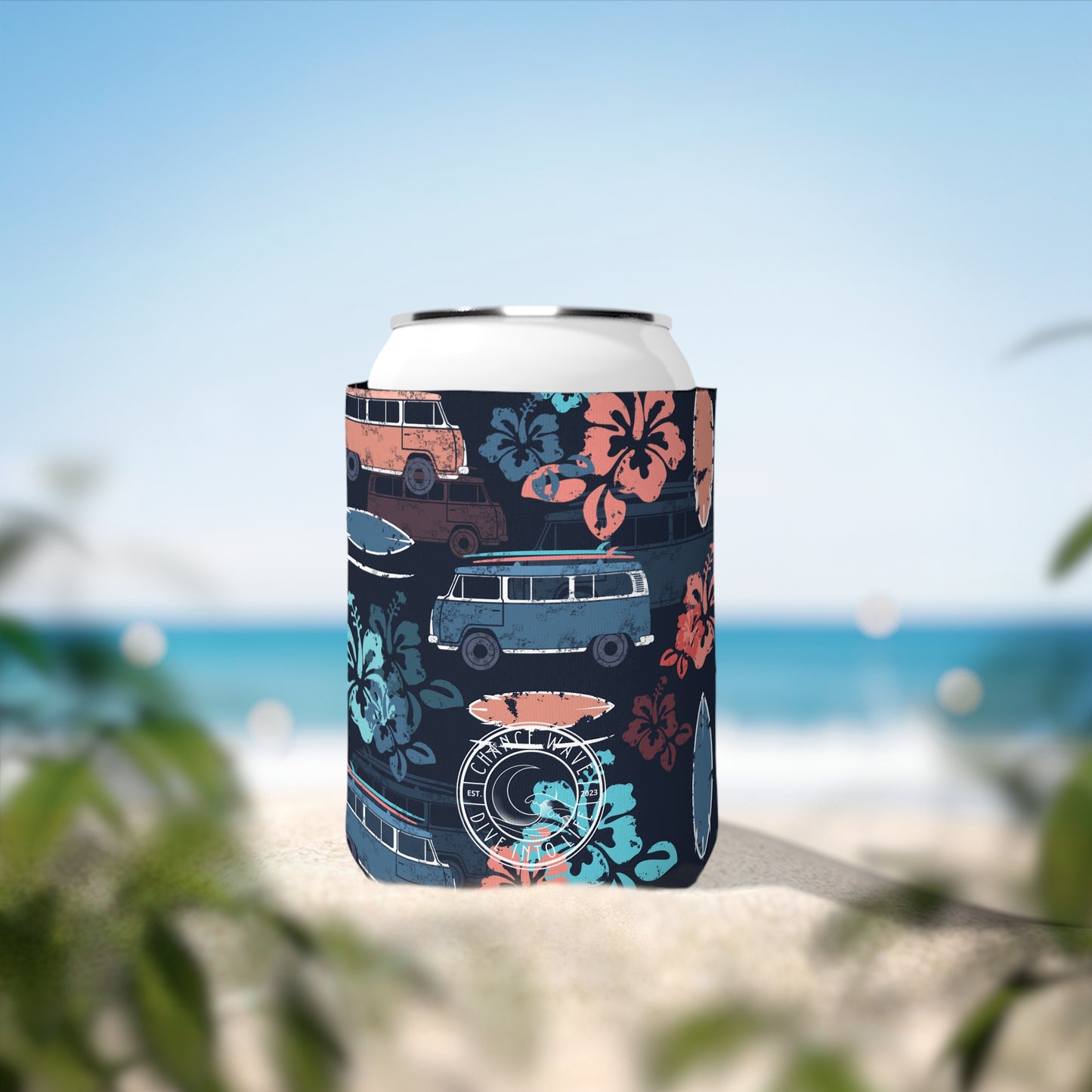 Surf Pattern Koozie