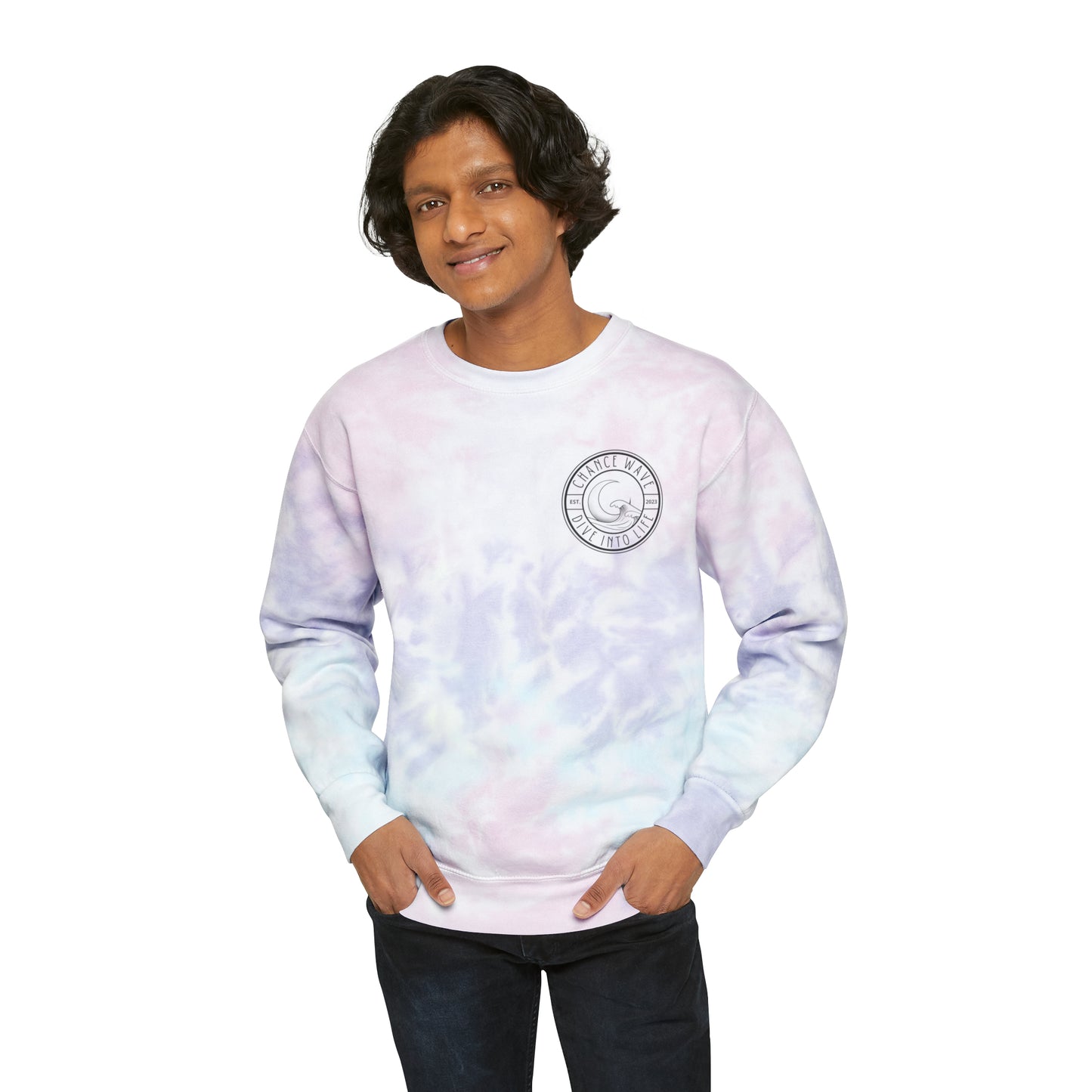 Happy Tie-Dye Crewneck