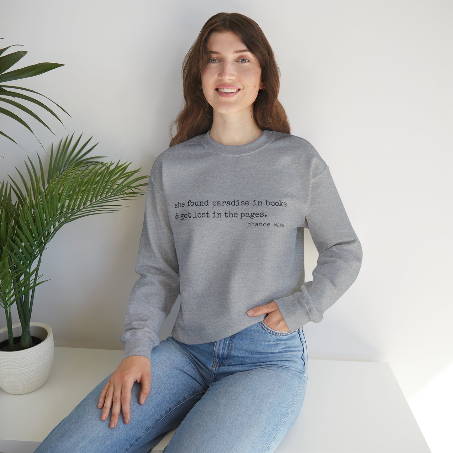 Paradise in Books Crewneck