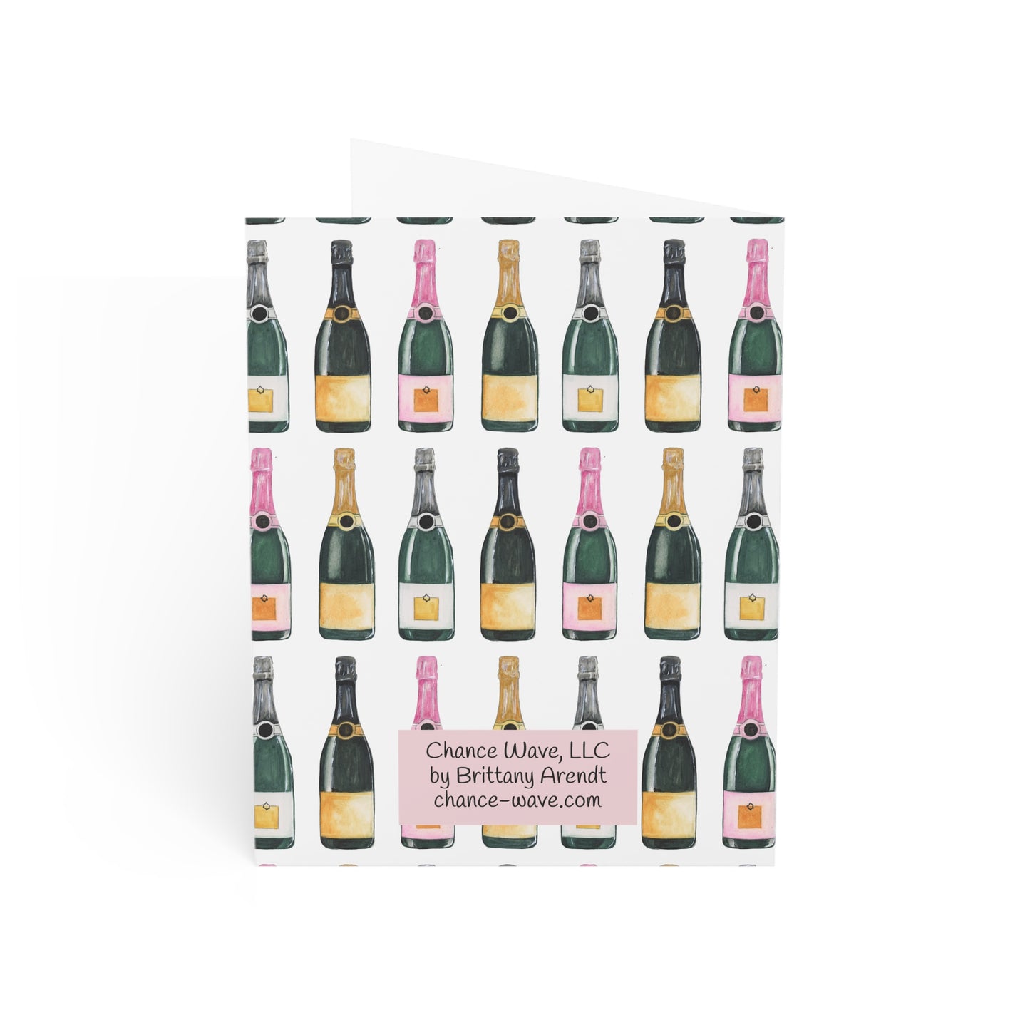 Champagne Pattern Notecards (10 and 30pcs)