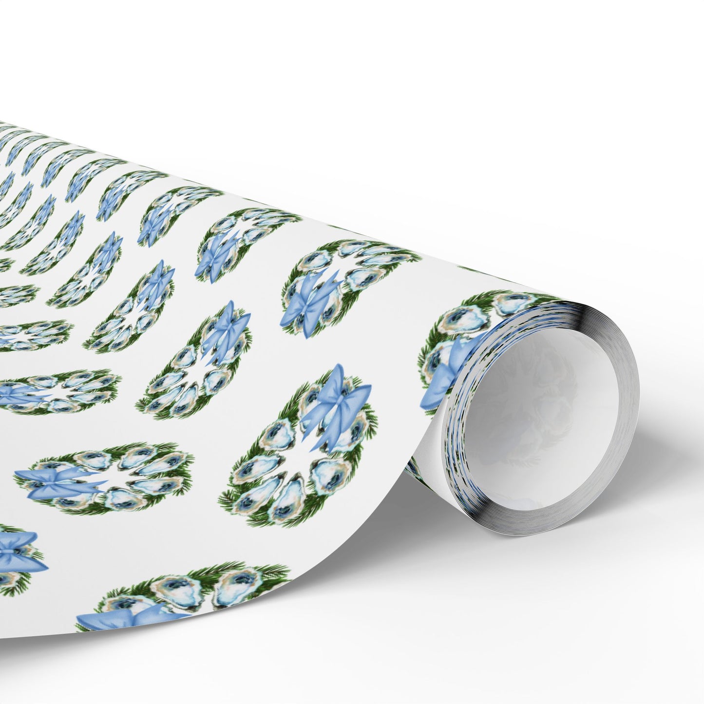 Oyster Wreath Wrapping Paper