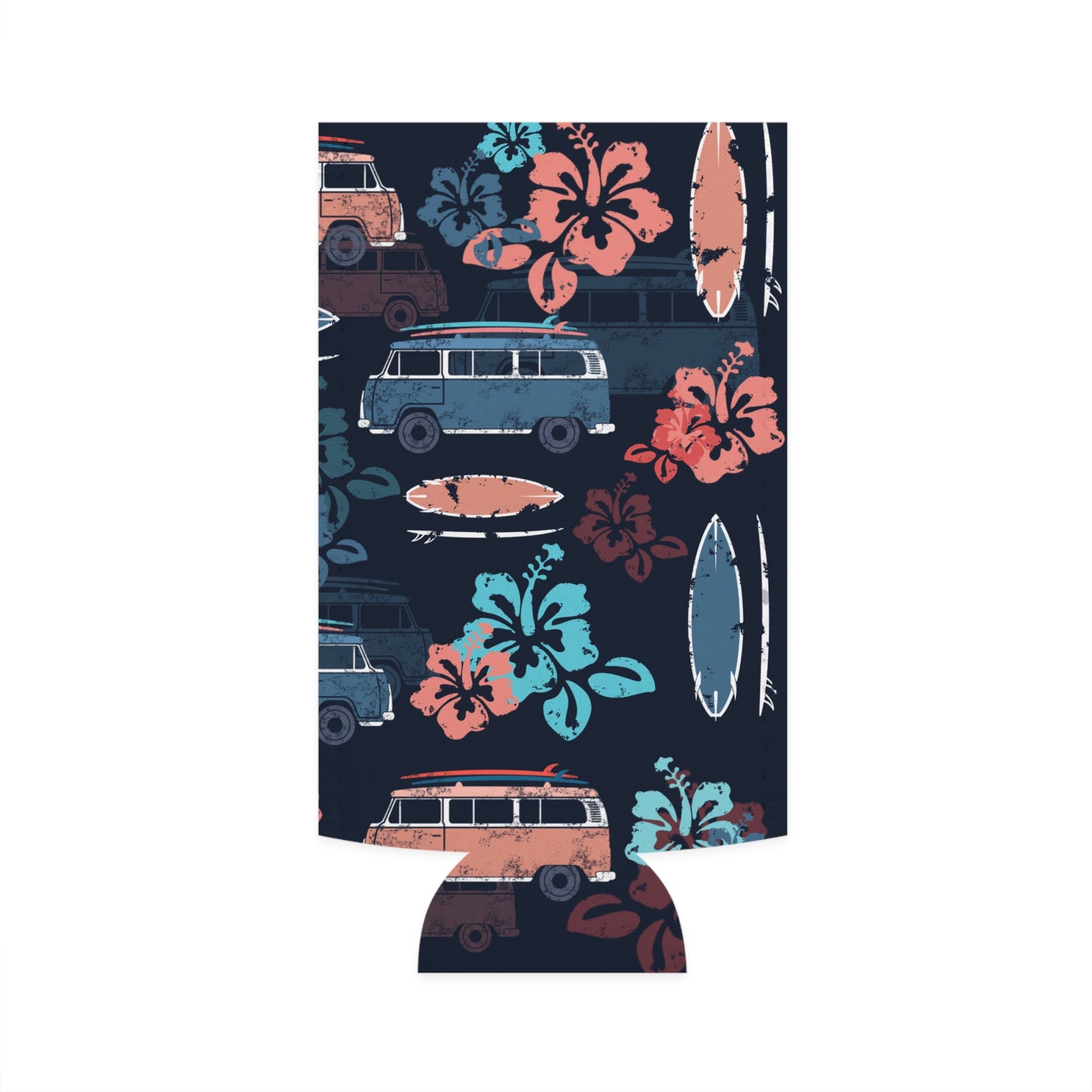 Beach Pattern Slim Koozie