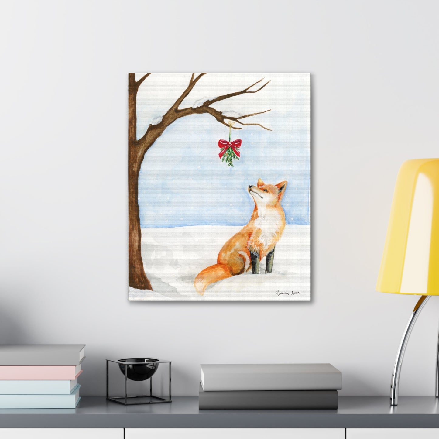 Winter Fox Canvas Gallery Wrap