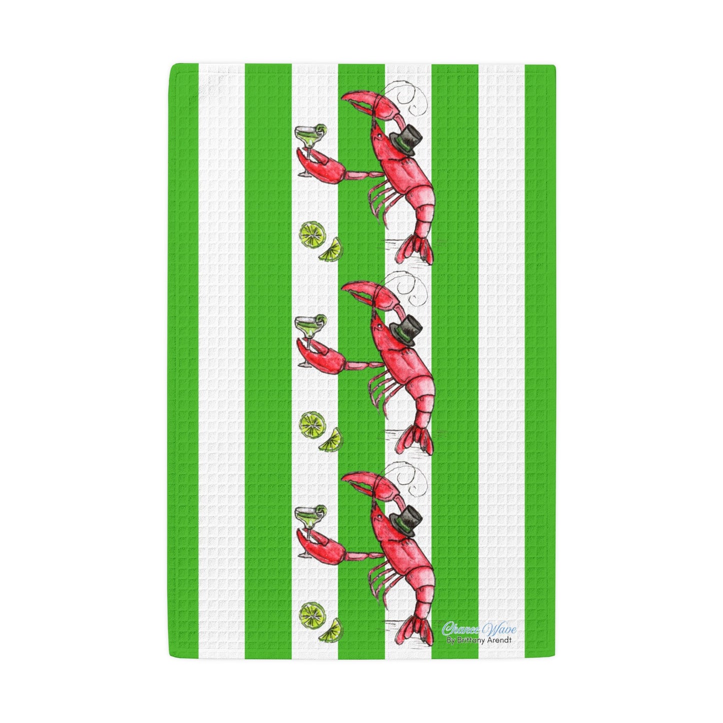 Party Animal Waffle Weave Kitchen Hand Towel