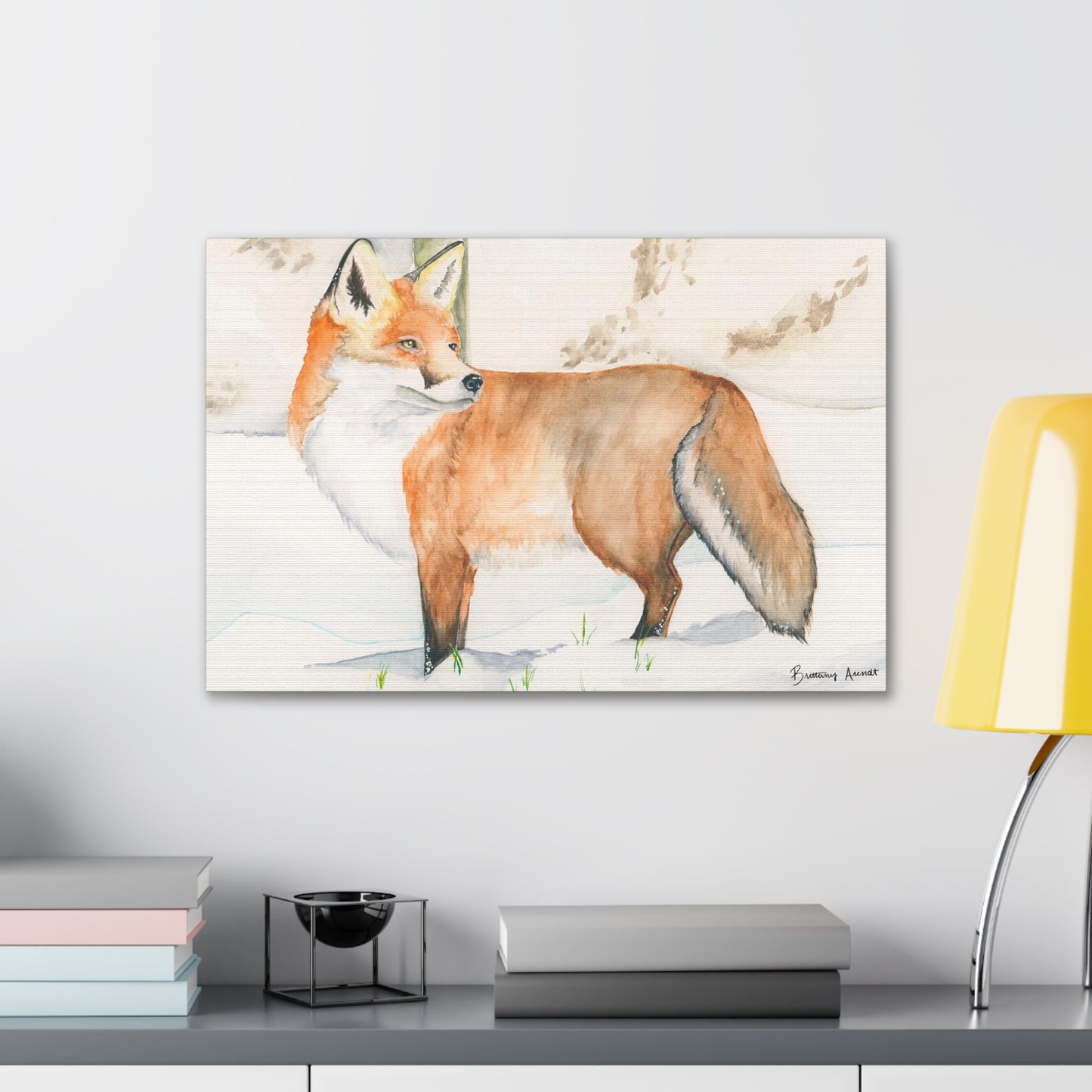 Fox Print Canvas Gallery Wrap