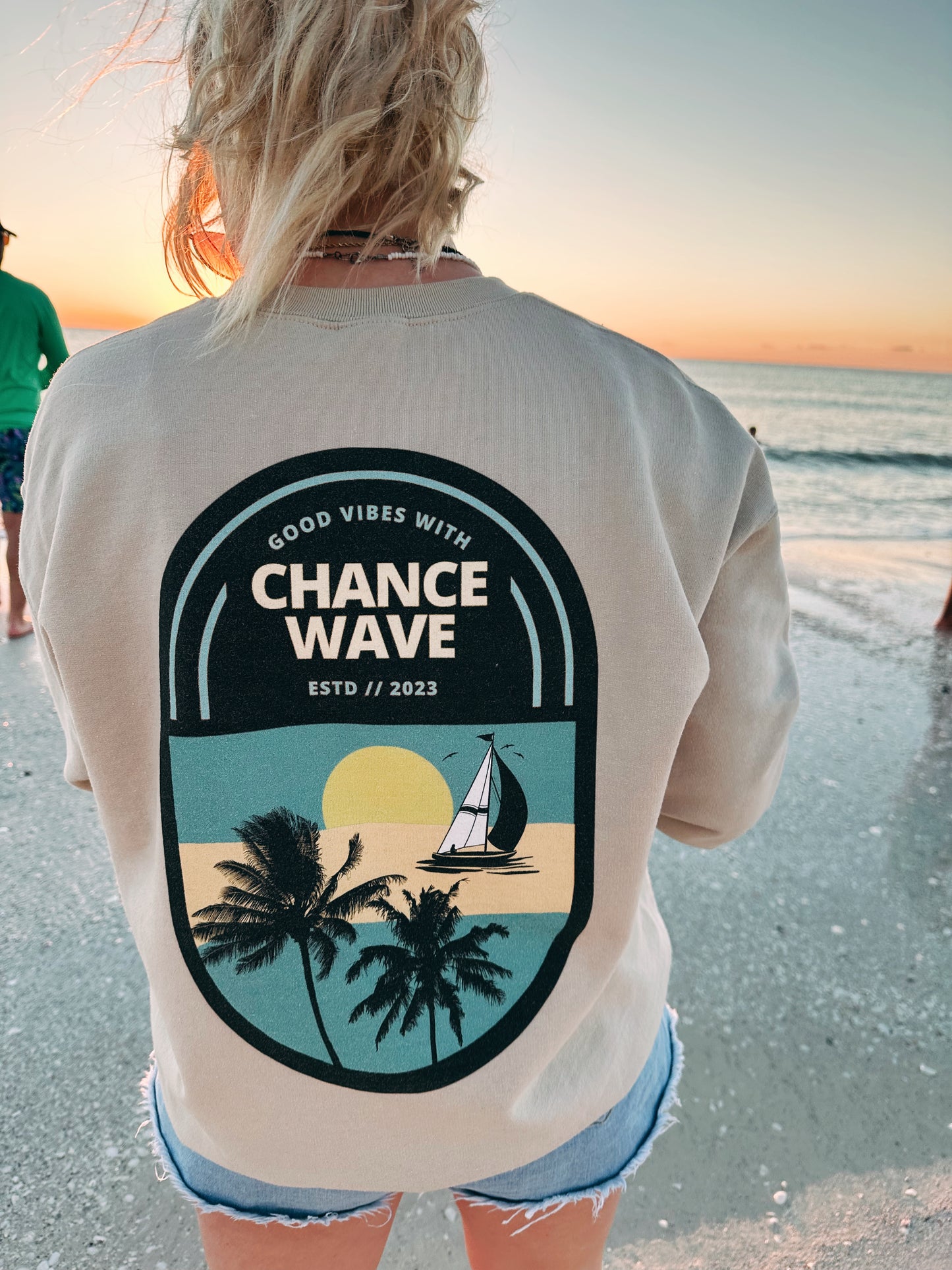 Chance Wave Sailboat Crewneck