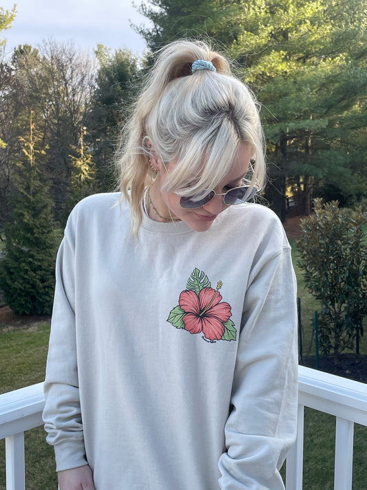 Hibiscus Crewneck