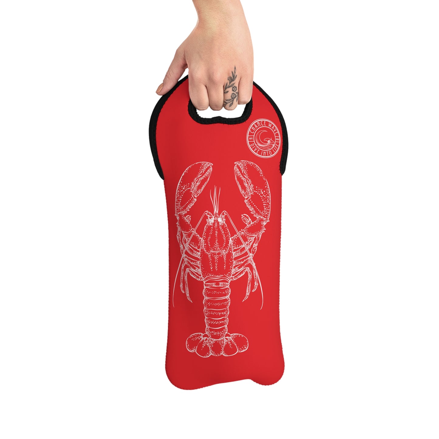 Lobster Wine Tote Bag