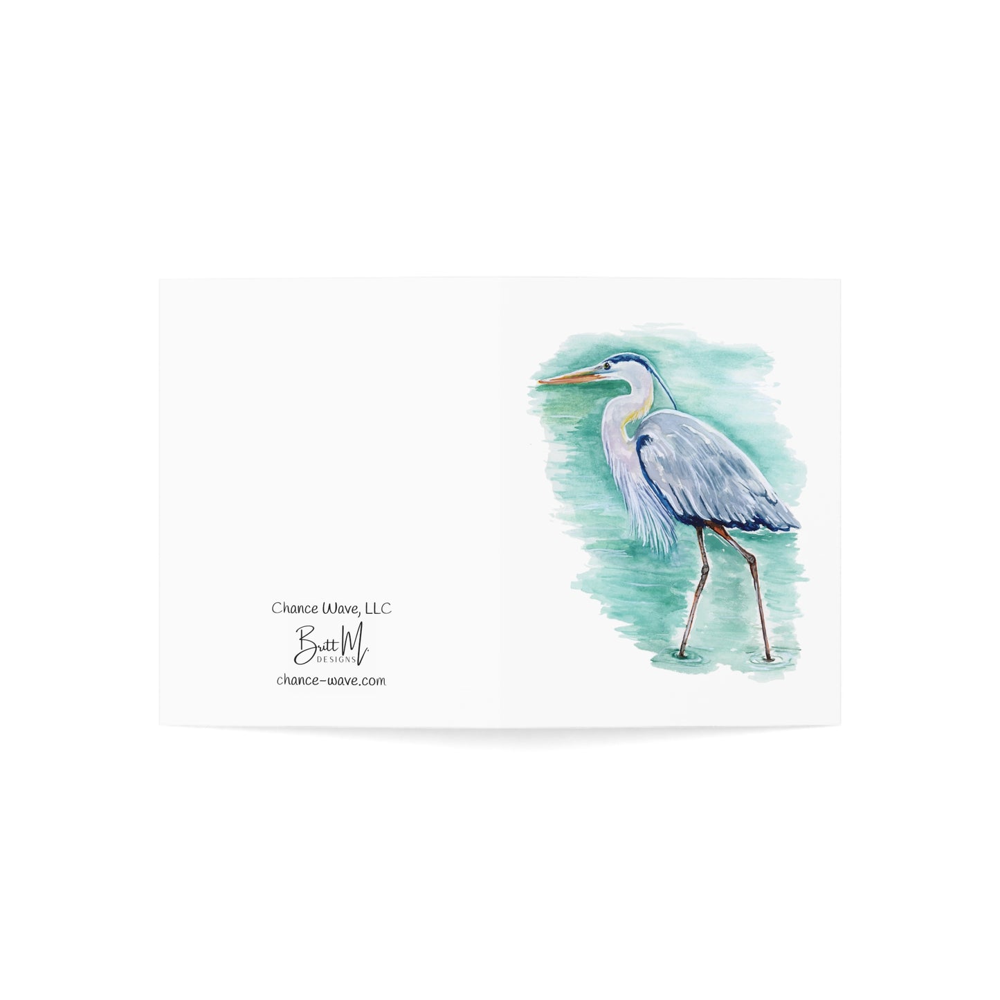 Great Blue Heron Greeting Cards (10 and 30pcs)