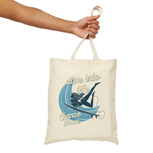 Dive Into Life Canvas Tote Bag