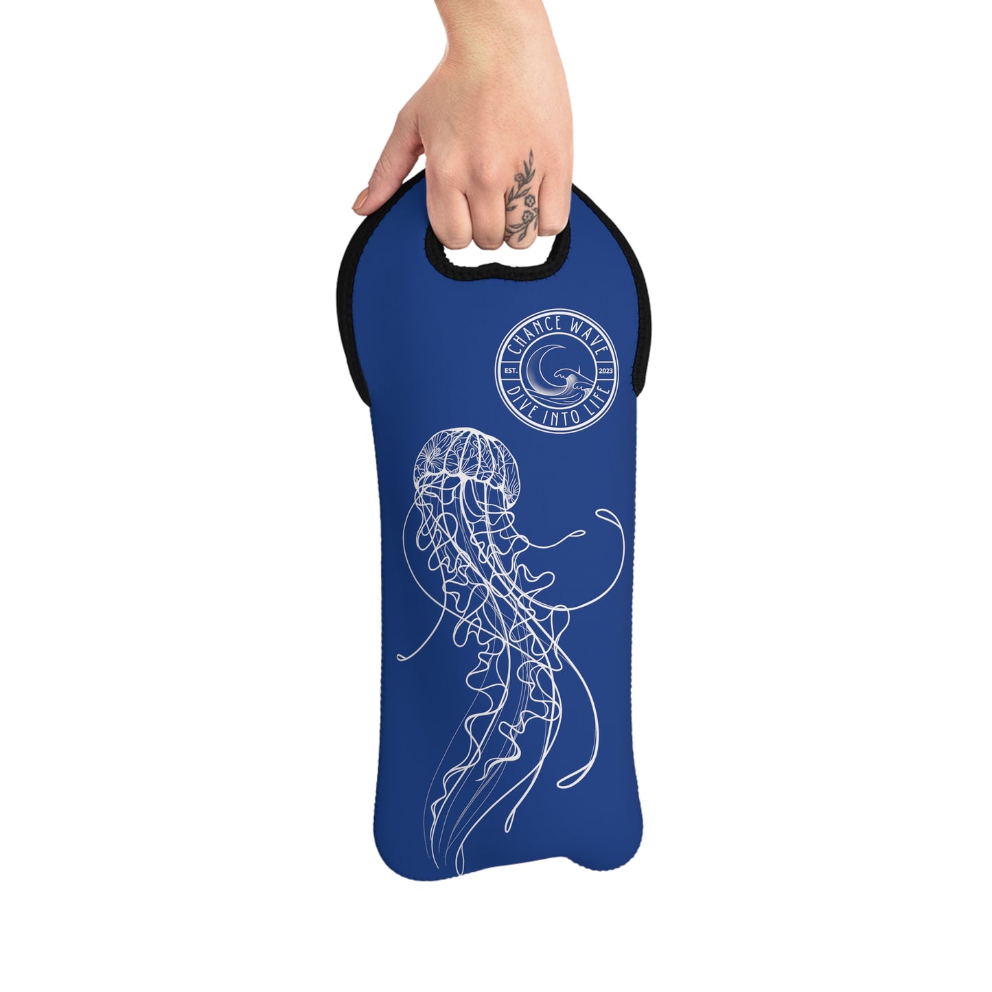 Jellyfish Wine Tote Bag