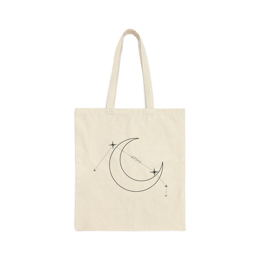 Aries Canvas Tote Bag