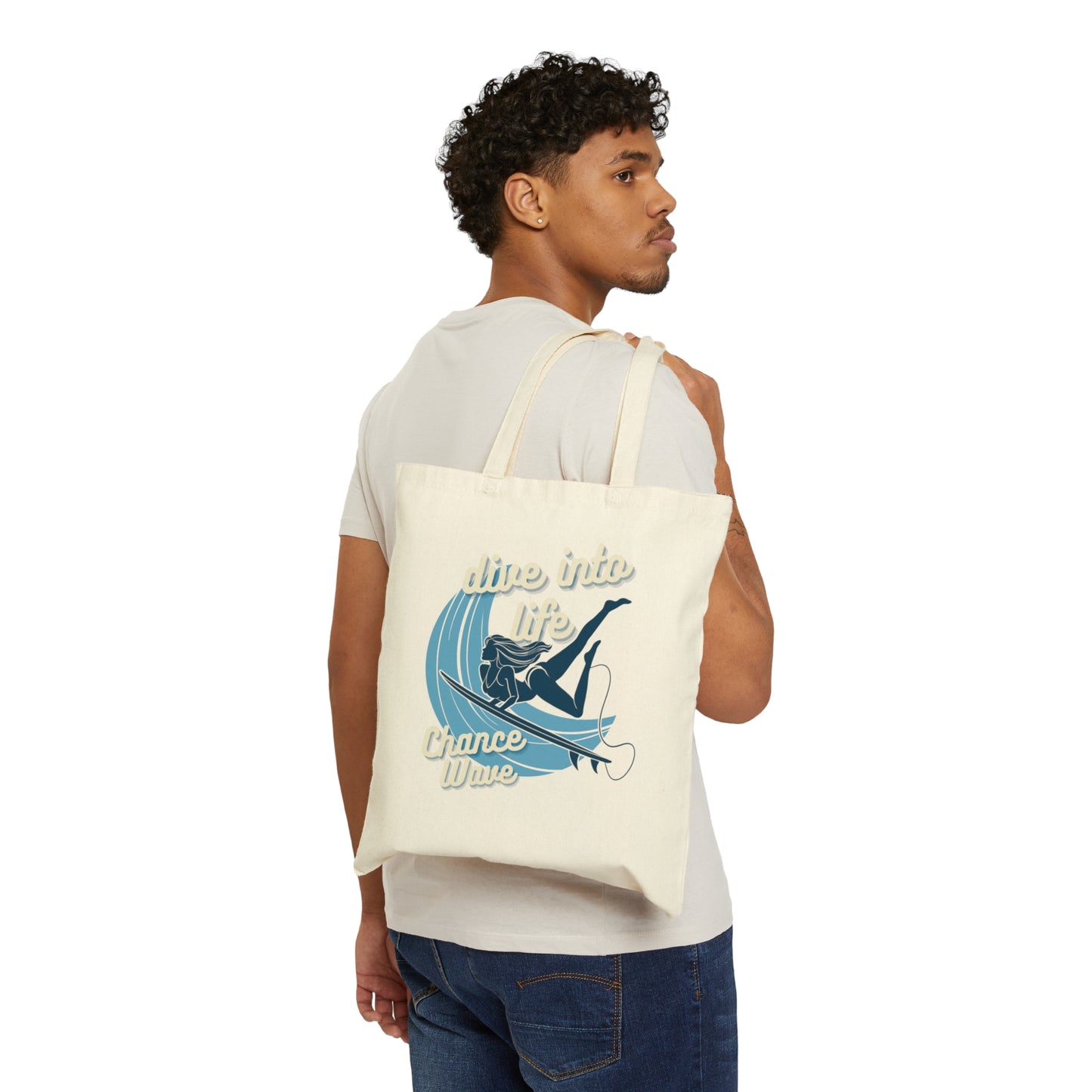 Dive Into Life Canvas Tote Bag