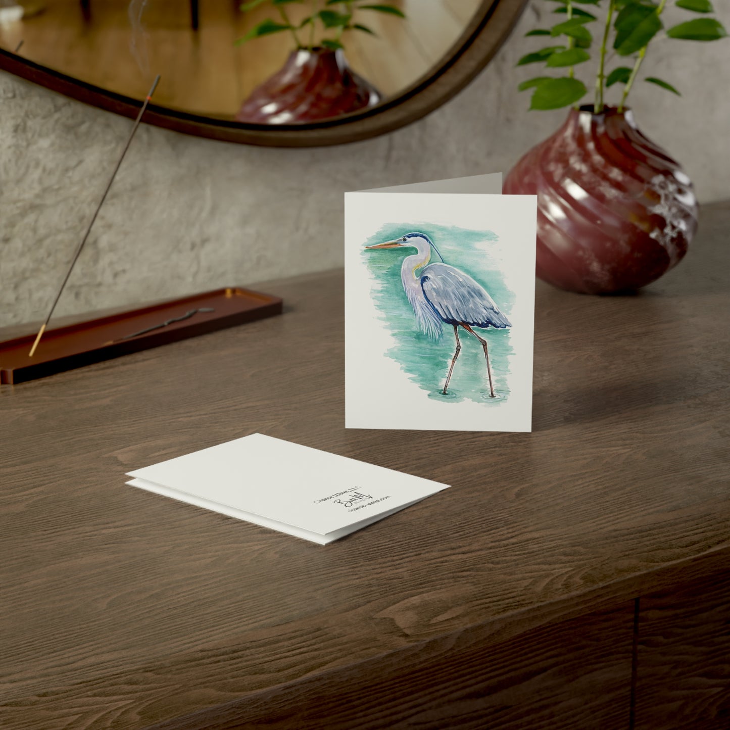 Great Blue Heron Greeting Cards (10 and 30pcs)