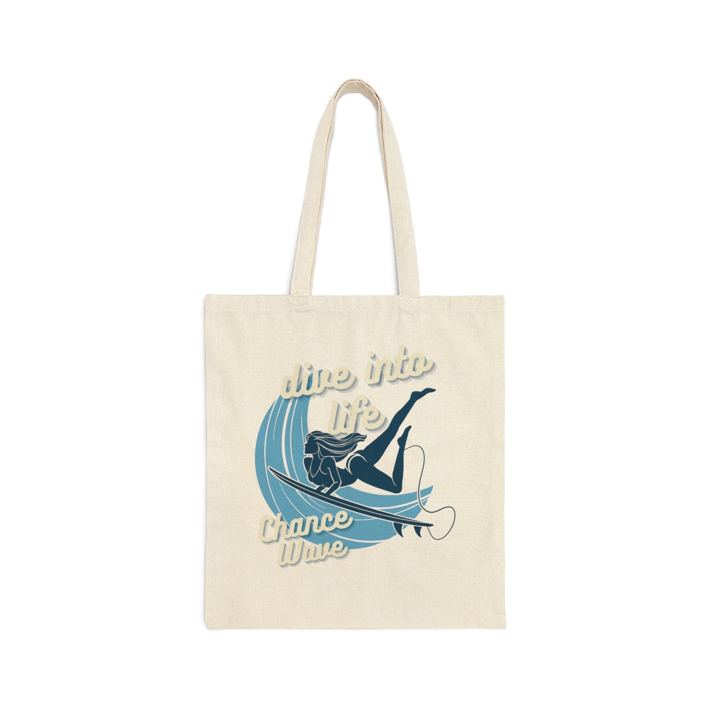 Dive Into Life Canvas Tote Bag